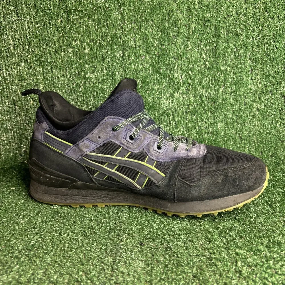 Asics Gel-Lyte MT Sneakers Suede Synthetic Black Navy Shoes Men Size‎ 12